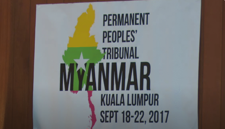 Shwe Keraweik Maung Maung’s testimony at PERMANENT PEOPLES’ TRIBUNAL MYANMAR KUALA LUMPUR 2017