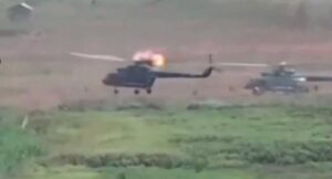 FPV (First-Person View) Drone Strike Takes Down Junta Helicopter in Northern Myanmar