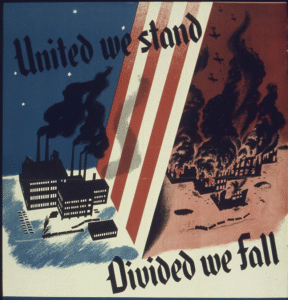 UNITED WE STAND, d-i-v-i-d-e-d we FALL!