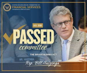 22 July 2025 US Congress passed 3 Myanmar Bills