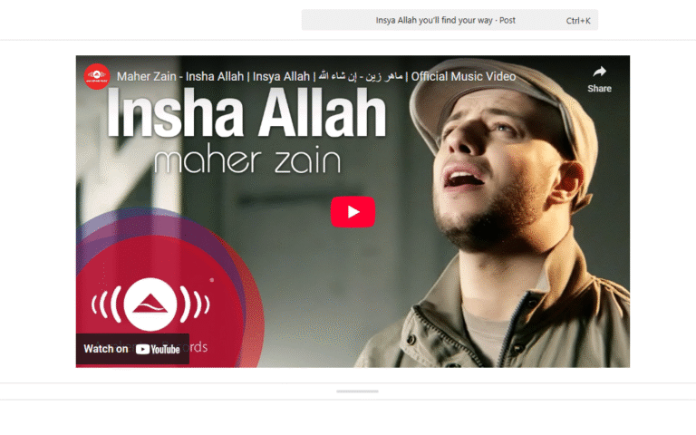 Insya Allah you’ll find your way