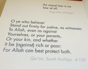 Q/A No 23. How does Islam taught to stand for the truth for the mass or people?