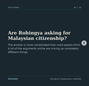 Dear Malaysian brothers and sisters , please help us to survive in this world