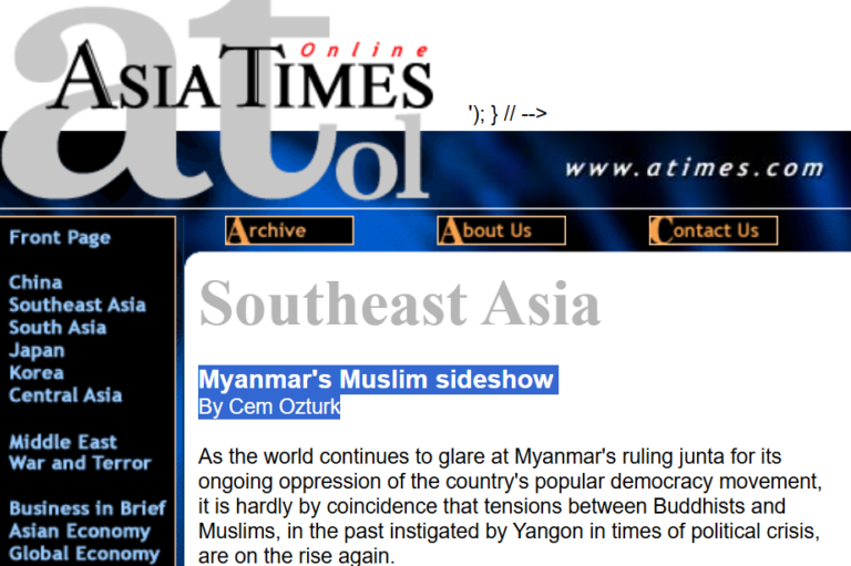 23 Years Ago, MI Agent Wirathu’s Blueprint of Division Was Already Exposed