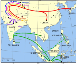 Brahmic scripts used in Southeast Asia and India