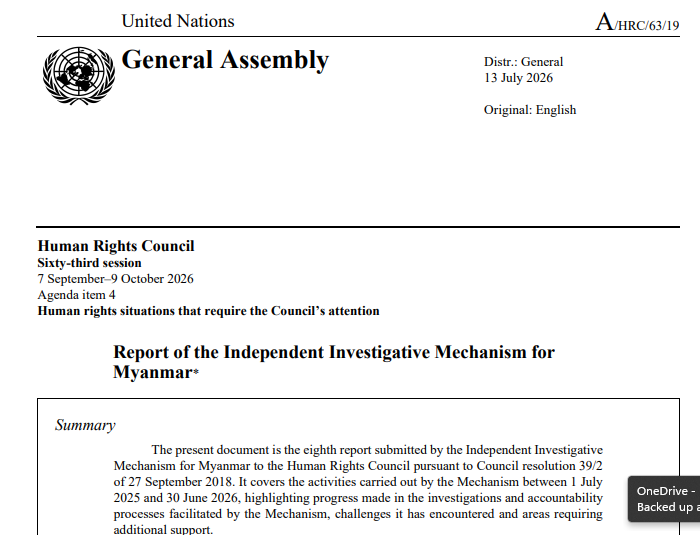 2026 Annual Reports presented to the UN Human Rights Council