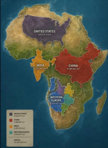 UN Adopts New Map With Smaller US, India and Myanmar But Bigger Africa and Malaysia